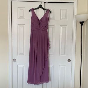 Wisteria David’s Bridal Bridesmaid Dress